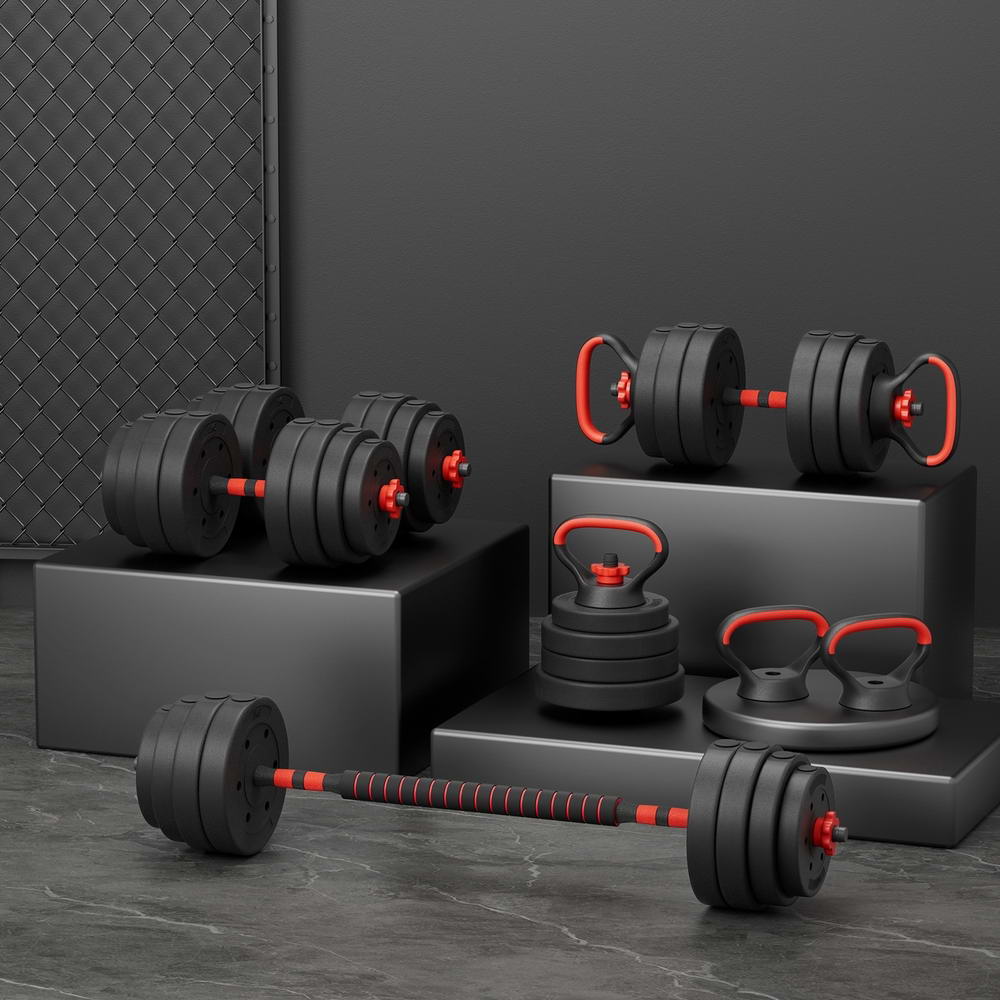 Adjustable 7-in-1 Weight Set – Home Strength Training Kit (Up to 40kg)