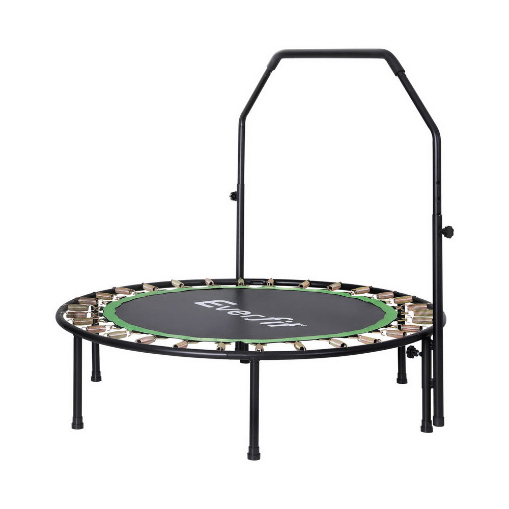 Lipoedema Rebounder Trampoline with Springs & Handle – Low Impact Exercise - Green