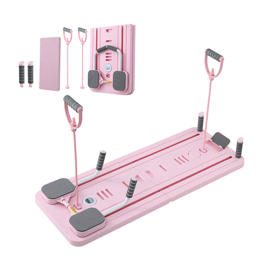 Multi-Functional Foldable Reformer Board – Core & Low Impact Strength Training - Pink