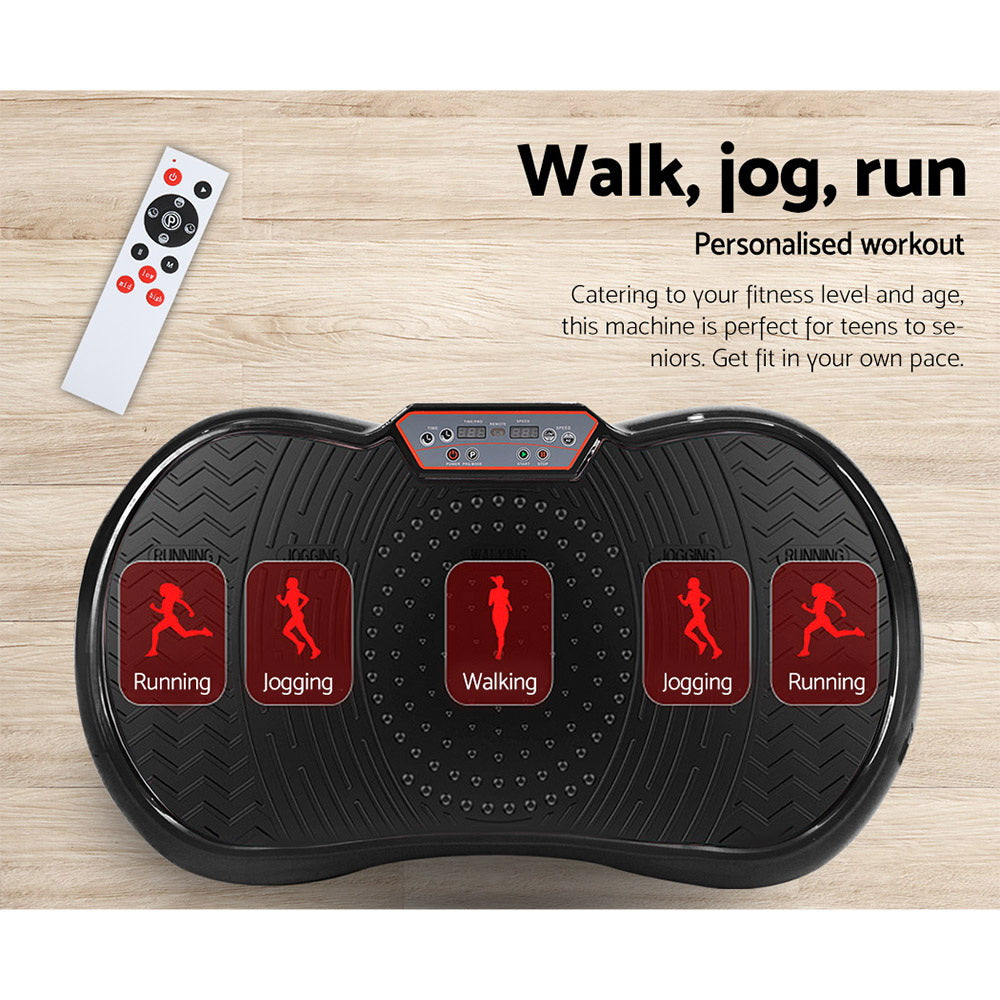 Lipoedema Vibration Plate Machine – Circulation & Muscle Activation Platform - Black