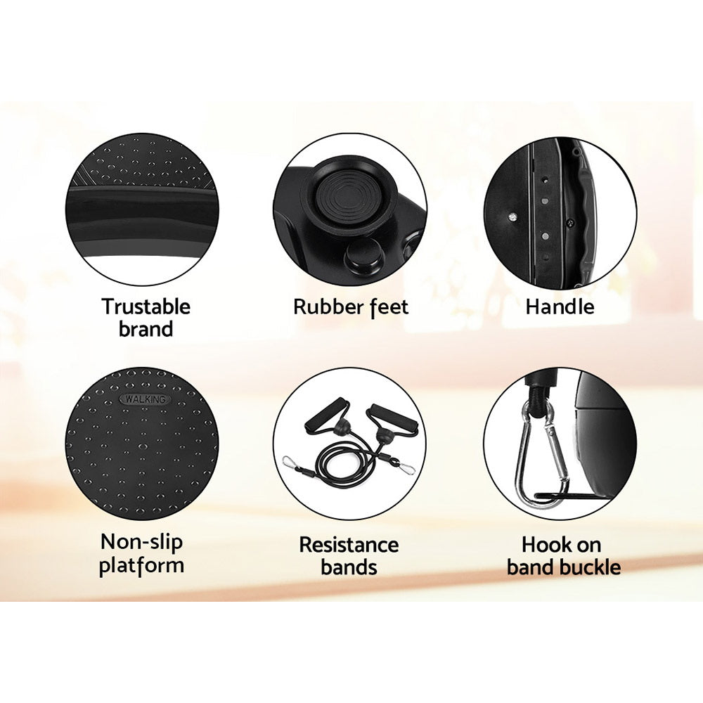 Lipoedema Vibration Plate Machine – Circulation & Muscle Activation Platform - Black