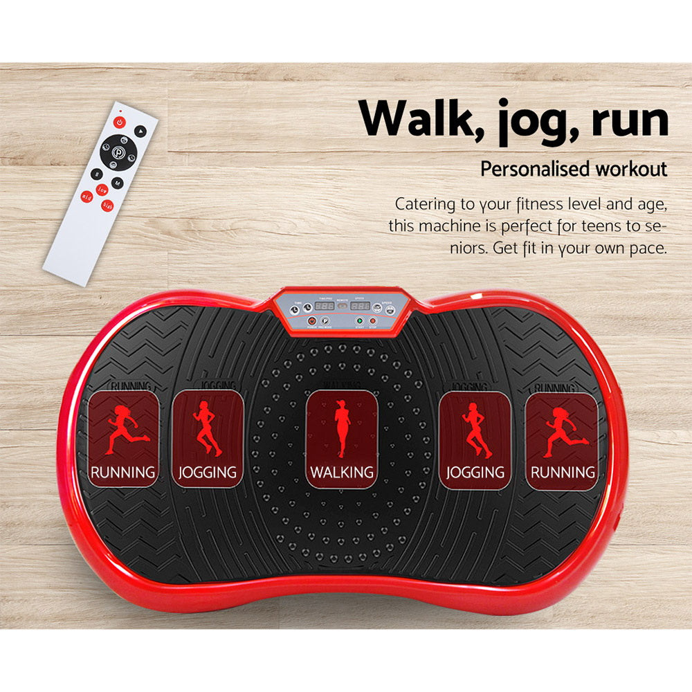 Lipoedema Vibration Plate Machine – Circulation & Muscle Activation Platform - Red