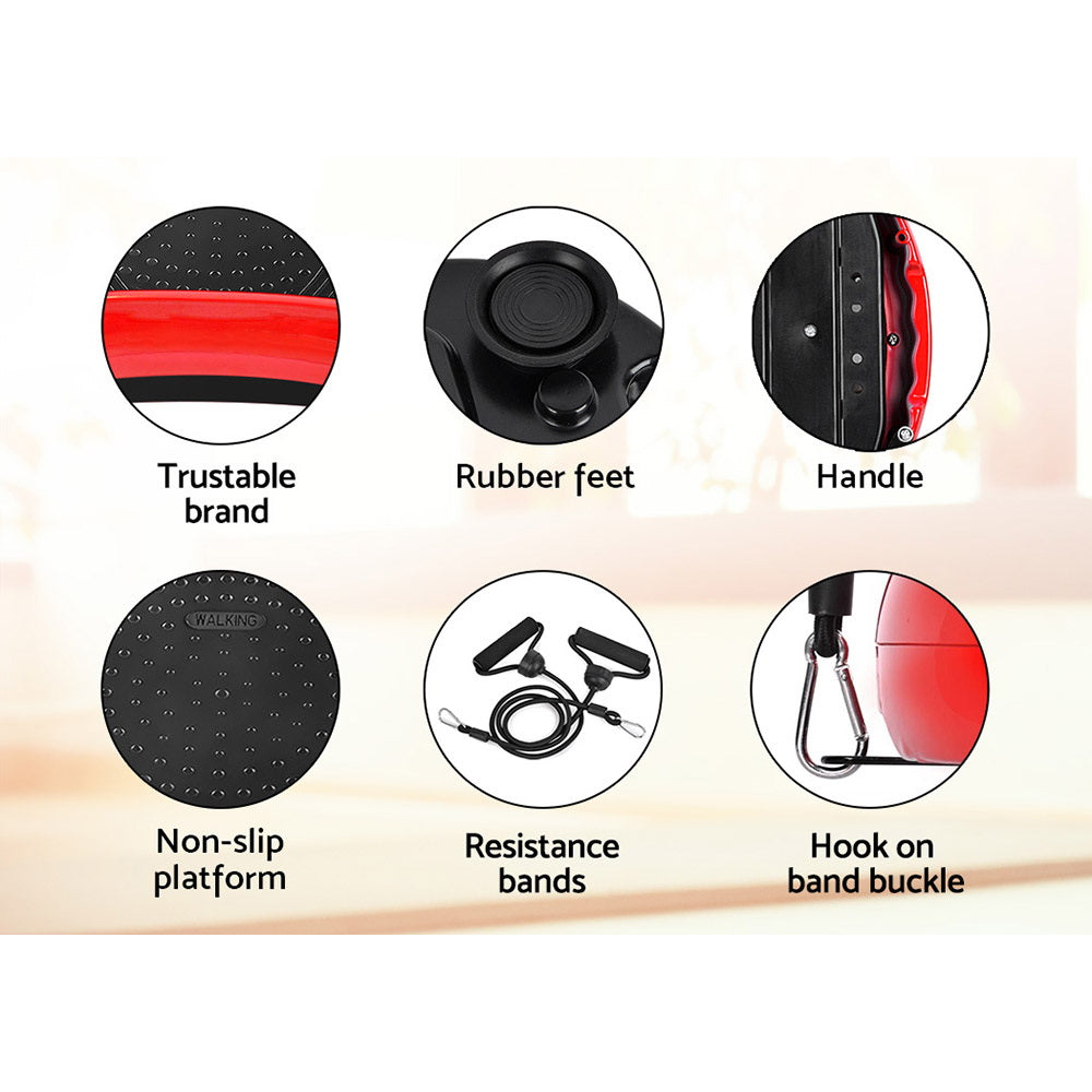Lipoedema Vibration Plate Machine – Circulation & Muscle Activation Platform - Red