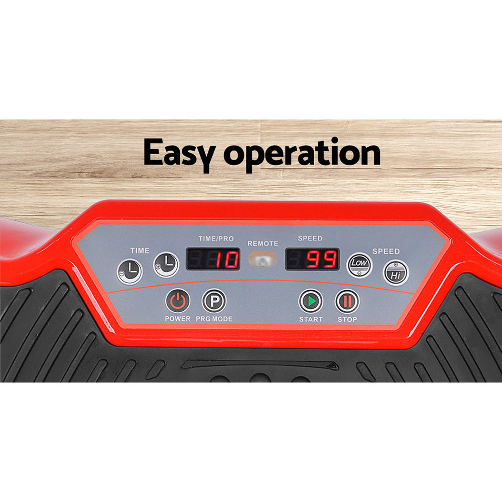 Lipoedema Vibration Plate Machine – Circulation & Muscle Activation Platform - Red