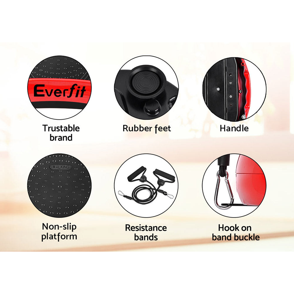 Lipoedema Vibration Plate Machine – Circulation & Muscle Activation Platform - Red