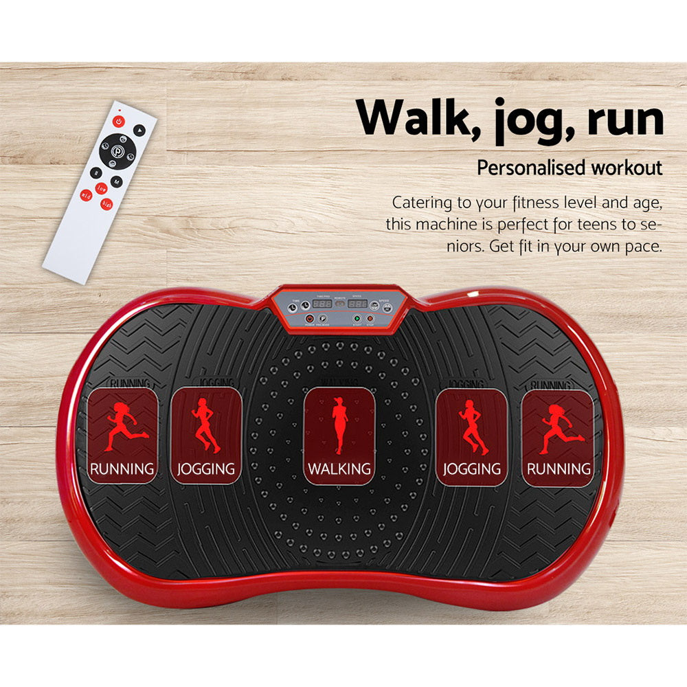 Lipoedema Vibration Plate Machine – Circulation & Muscle Activation Platform - Dark Red