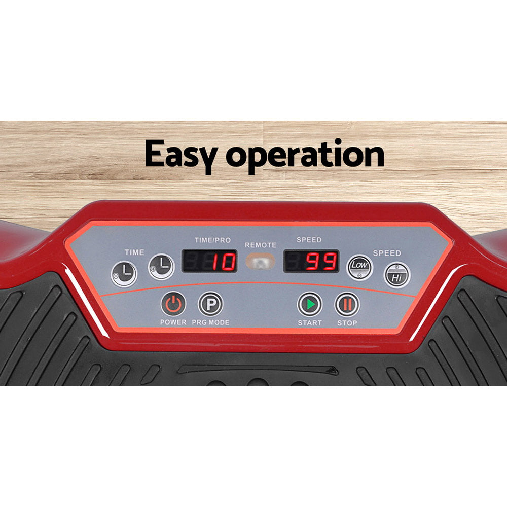Lipoedema Vibration Plate Machine – Circulation & Muscle Activation Platform - Dark Red