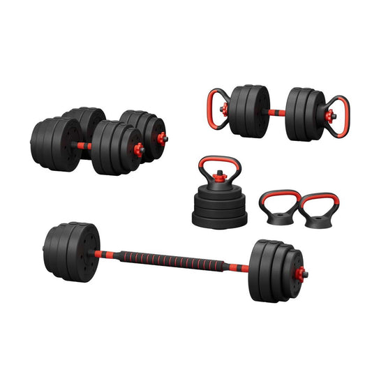 Adjustable 7-in-1 Weight Set – Home Strength Training Kit (Up to 40kg)