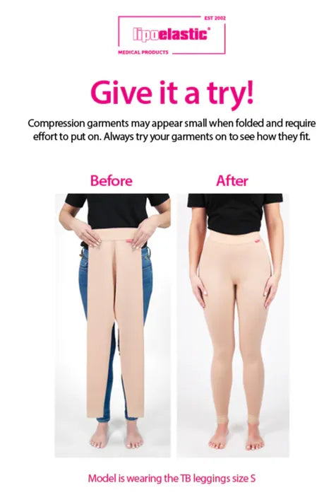 LIPOELASTIC ACTIVE Compression Leggings – High Support for Lipoedema & Sport