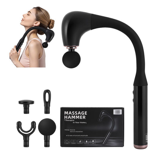 Everfit Massage Gun with Extended Handle | Percussion Massager for Muscle Recovery, Circulation & Full-Body Self-Care