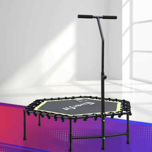 Lipoedema Rebounder Trampoline with Stability Handle - Green