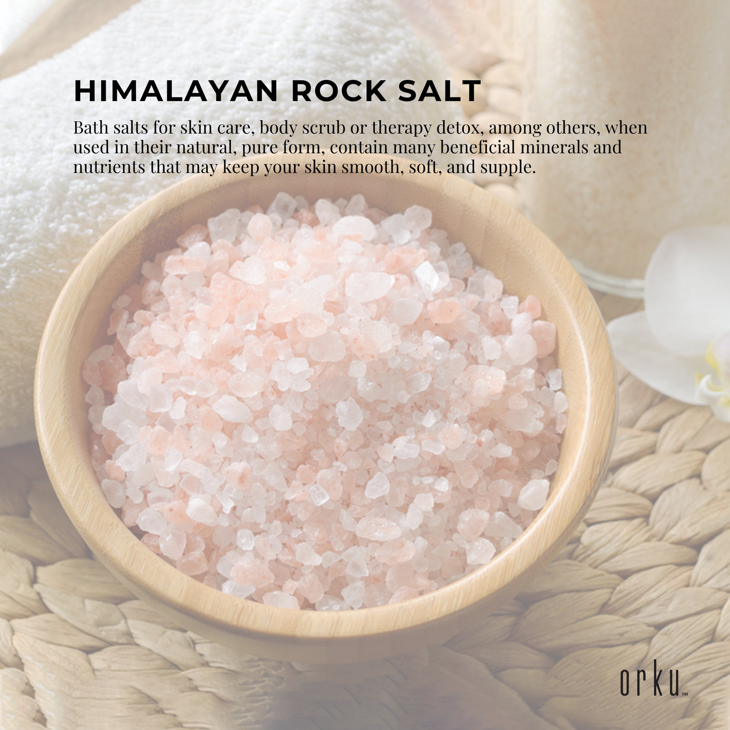 Pink Himalayan Bath Salts 1kg | Natural Mineral Bath Soak for Relaxation & Skin Care Rituals